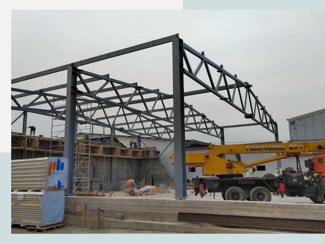 Строительство цехов в Камышине