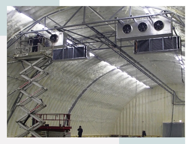 Оснащение ангаров в Камышине