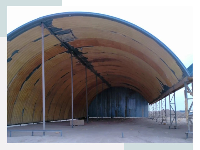 Реконструкция ангаров в Камышине