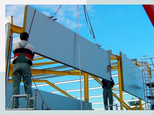 Монтаж сэндвич-панелей в Камышине от 617 руб.